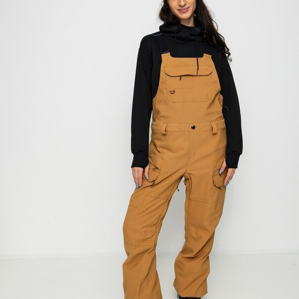 Volcom Creston 3D Stretch Bib Overall / Caramel