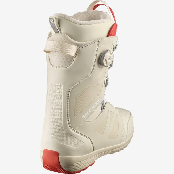 Salomon Launch Lace SJ BOA Boots / Bleached Sand, Almond Milk and Aurora Red