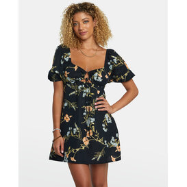 Sweet Talk Mini Dress / Washed Black