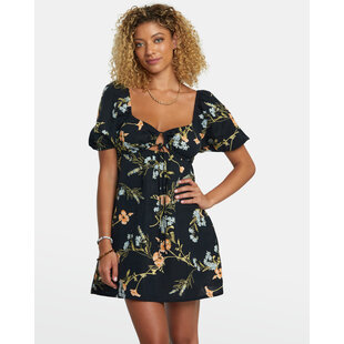 Sweet Talk Mini Dress / Washed Black