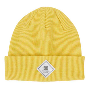 Label Beanie / Cream Gold