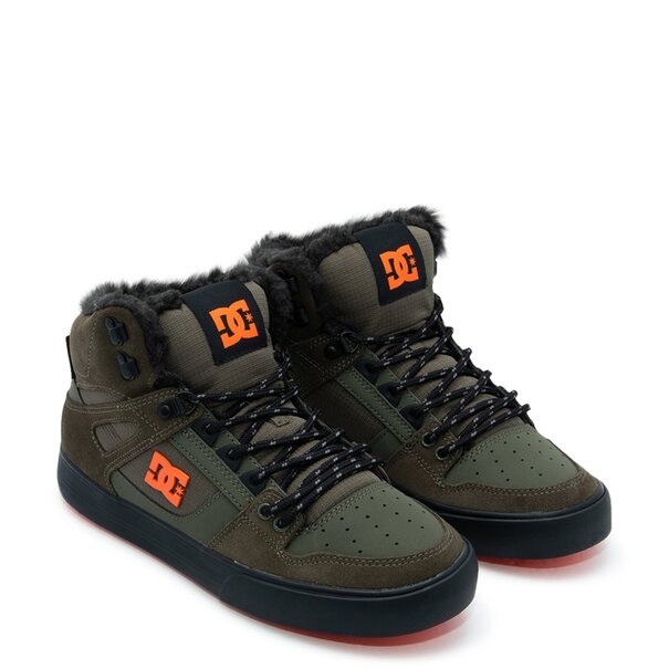 DC Shoes Pure High-Top Wc Winter Dusty Olive/Orange
