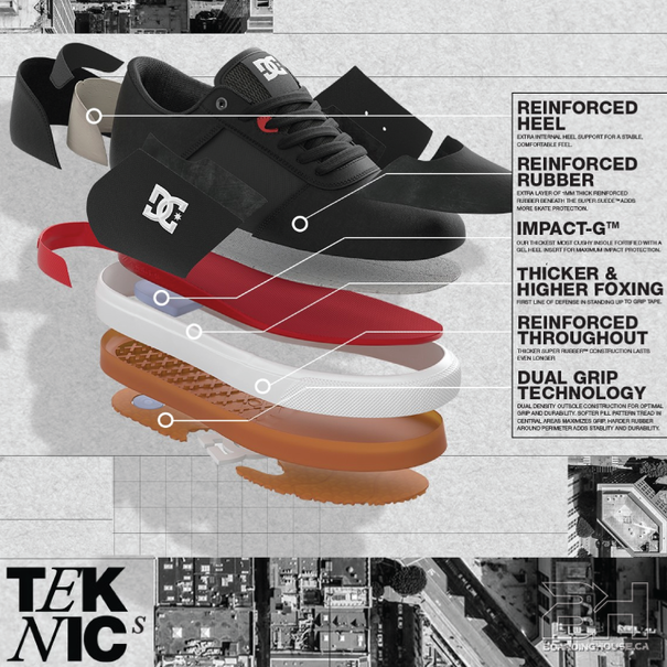 DC Shoes Teknic S Brown/Yellow