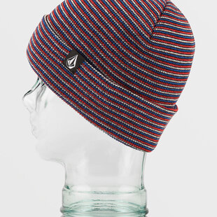 Micro Stripe Beanie / Black