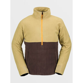 Polar Fleece Hooded Half Zip / Dark Khaki