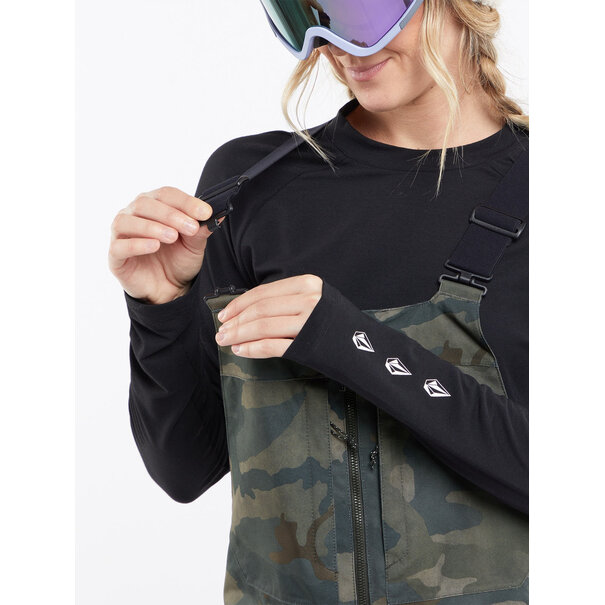 Volcom Swift Bib Overall / Cloudwash Camo