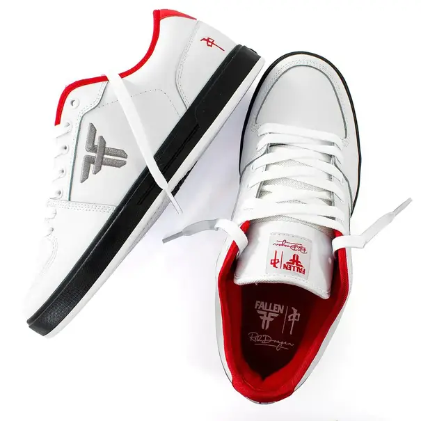 Red Dragon Apparel Fallen X RDS Shoes Patriot II - White/Red/Black