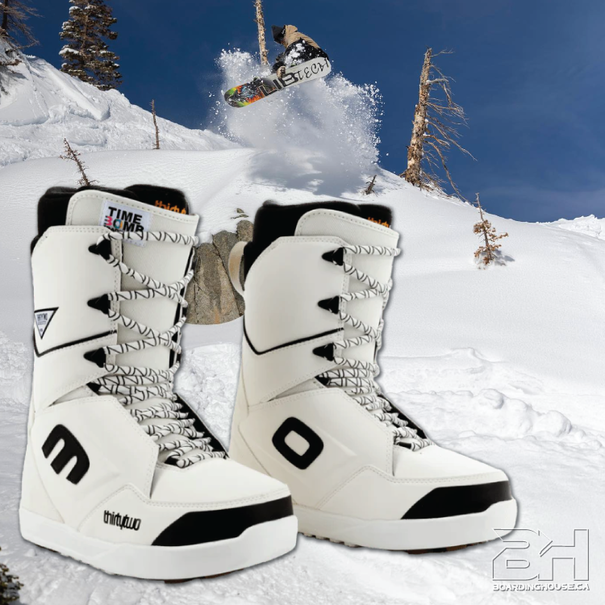 THIRTY TWO Lashed X Timebomb Snowboard Boots - White/Black
