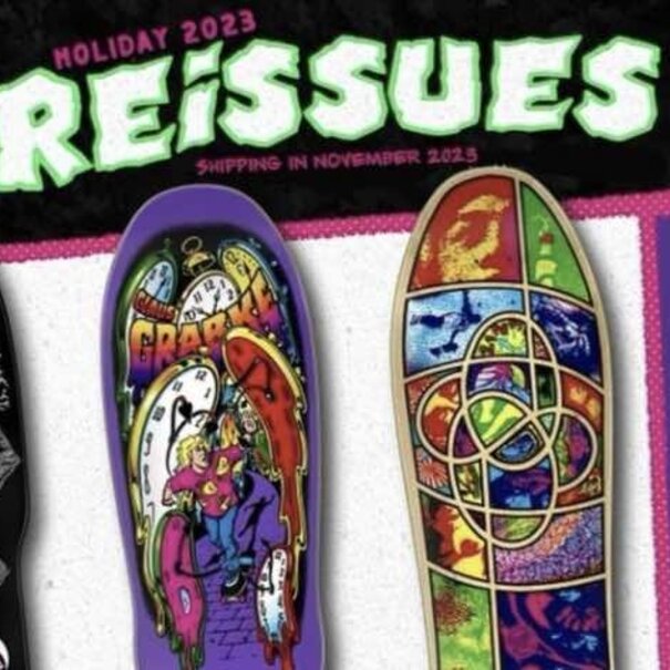 Santa Cruz Skateboards Malba Tombstone Reissue Black Deck / 10.24x29.72