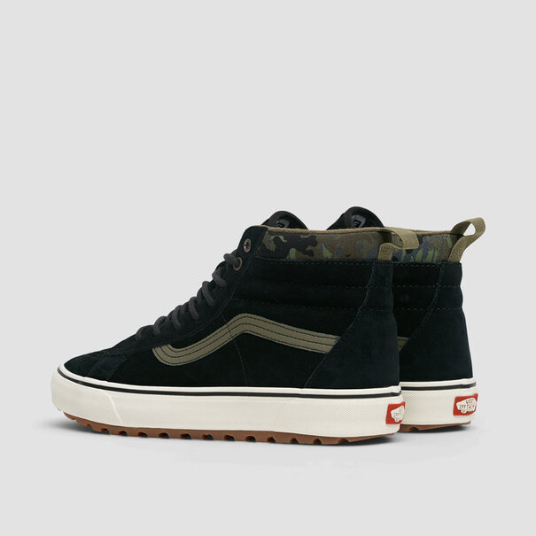 Vans Footwear Sk8 Hi MTE Boots / Rain Camo Black and Marshmallow