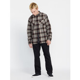 Brickstone Lined Flannel Ls Dirty White