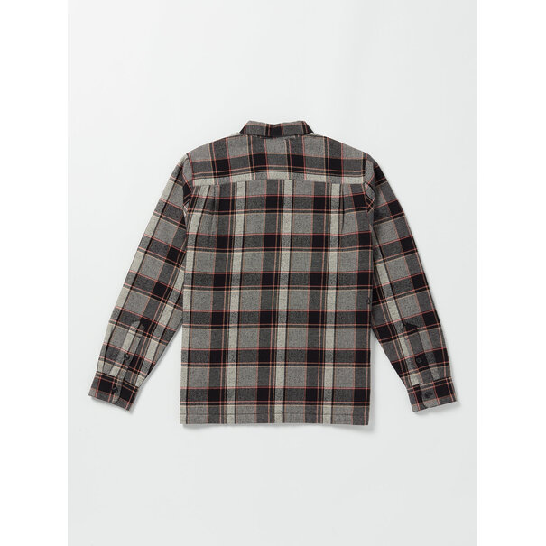 Volcom Brickstone Lined Flannel Ls Dirty White