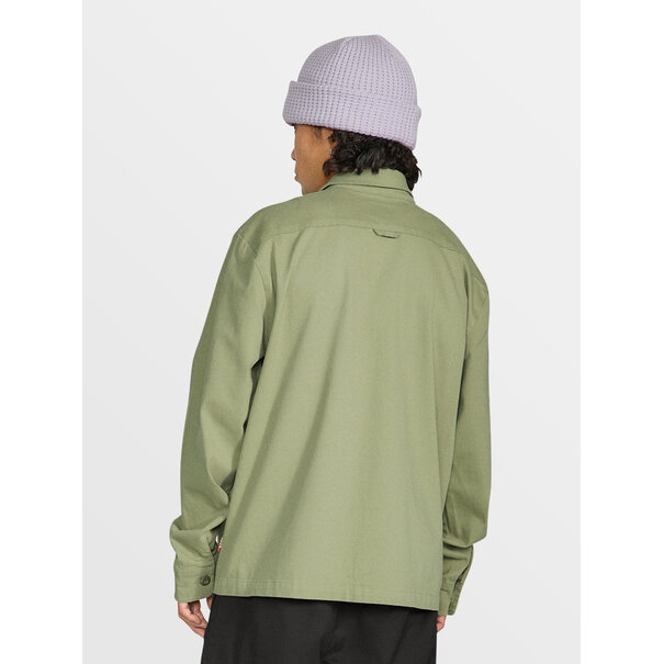 Volcom Tt Pinned Workshirt Ls Light Army