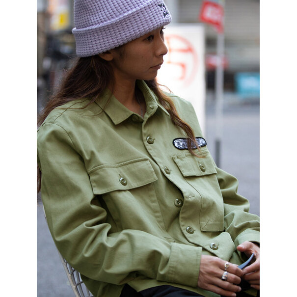 Volcom Tt Pinned Workshirt Ls Light Army