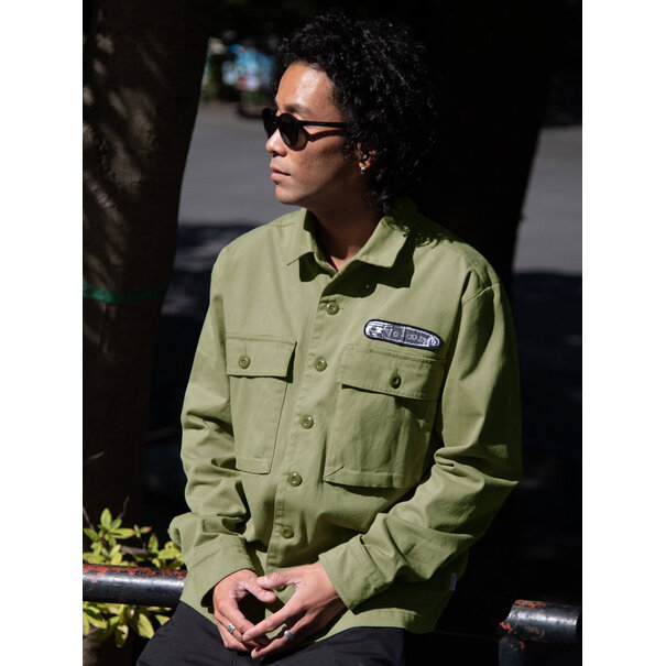 Volcom Tt Pinned Workshirt Ls Light Army