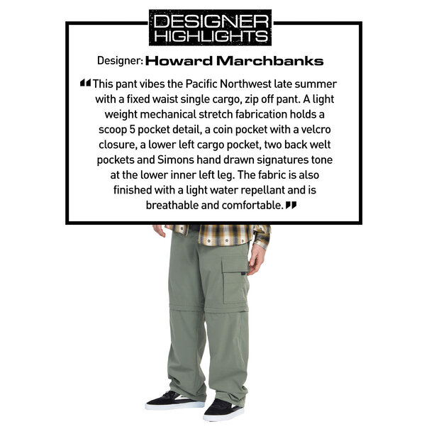 Volcom Skate Vitals Simon B Pant Agave