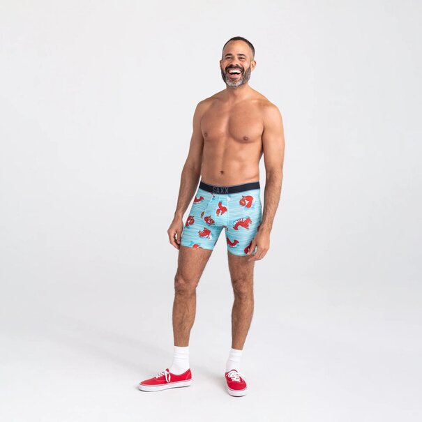 SAXX Underwear Droptemp™ Cooling Hydro Liner Lobster Lounger- Aqua