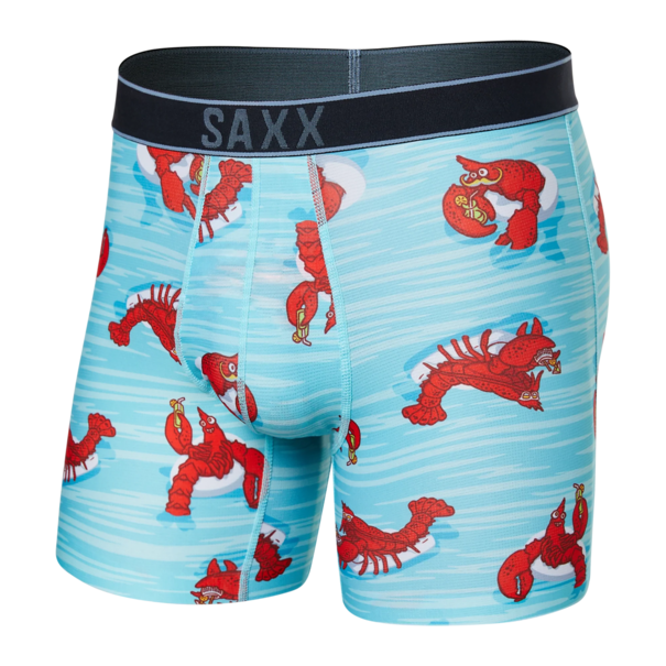 SAXX Underwear Droptemp™ Cooling Hydro Liner Lobster Lounger- Aqua