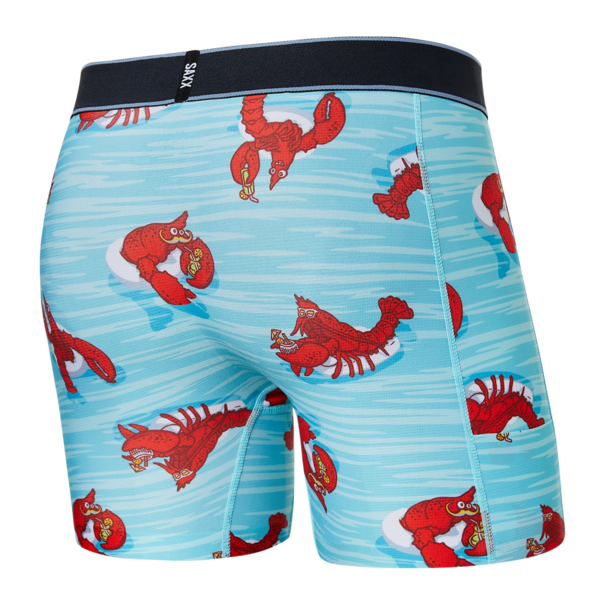 SAXX Underwear Droptemp™ Cooling Hydro Liner Lobster Lounger- Aqua