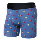 22Nd Century Silk Boxer Brief Fly See Food- Navy