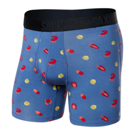 22nd Century Silk Boxer Brief Fly / Navy See Food