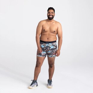 Quest Quick Dry Mesh Boxer Brief Fly / Black Mountainscape