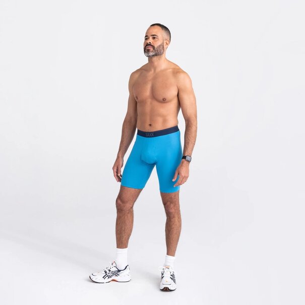 SAXX Underwear Quest Quick Dry Mesh Long Leg Fly / Tropical Blue