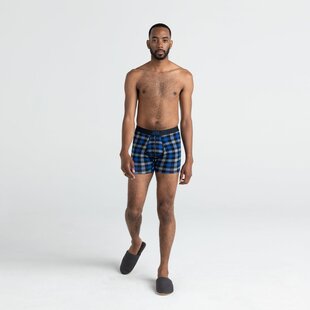 Vibe Super Soft Boxer Brief / Blue Flannel Check