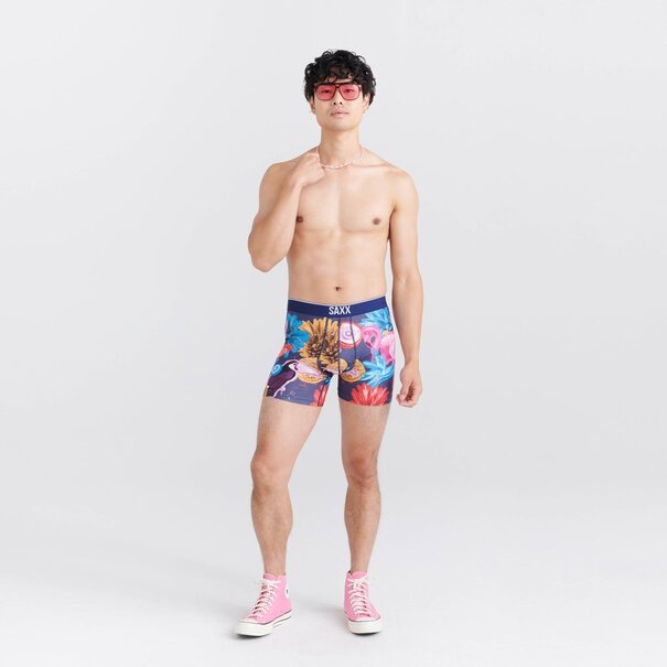 SAXX Underwear Volt Breathable Mesh Boxer Briefs / Tropical Punch