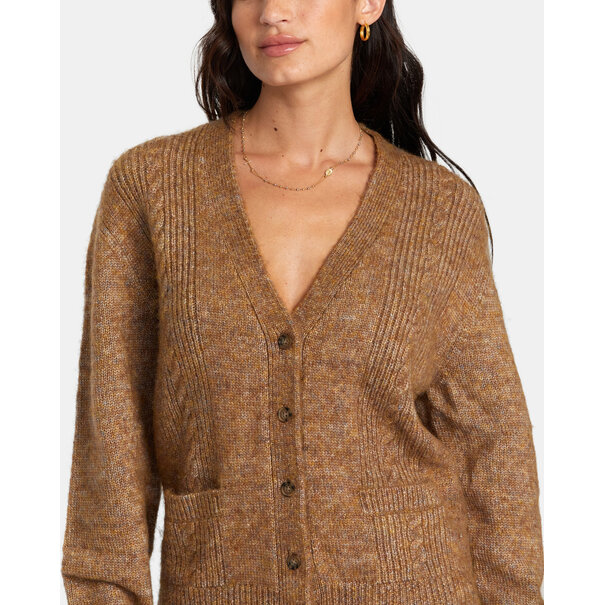 RVCA Sweetheart Cardigan / Bronze