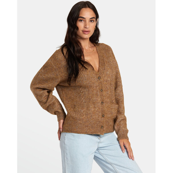 RVCA Sweetheart Cardigan / Bronze
