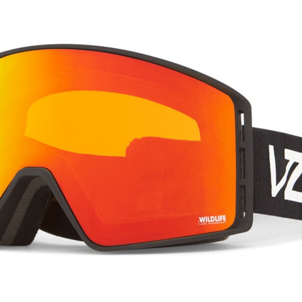 Vonzipper Velo VFS Black Satin With Fire Chrome Lenses