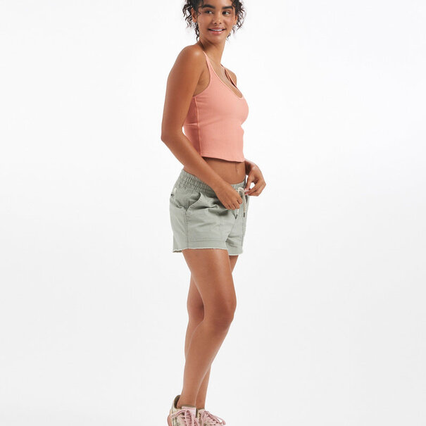 Vuori Rib Crop Tank Light Cinnamon