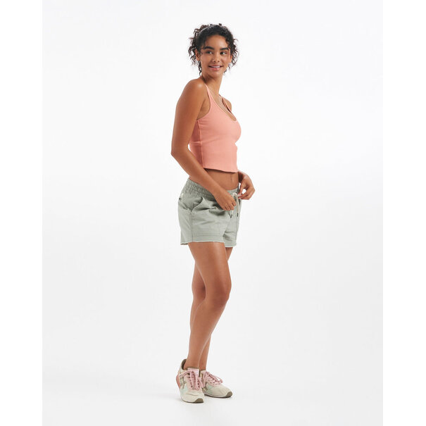 Vuori Rib Crop Tank Light Cinnamon
