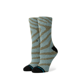 Womens Night Owl Crew Socks - Teal