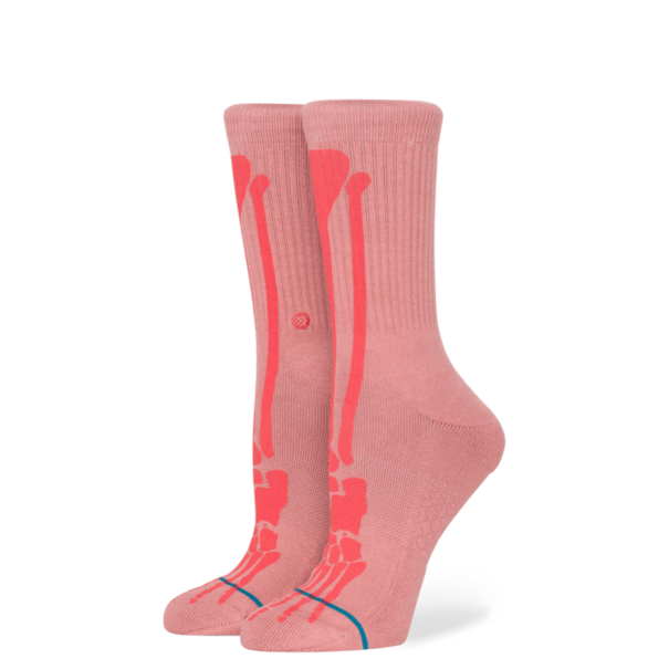 STANCE SOCKS Womens Twenty Six Crew Socks - Dusty Rose