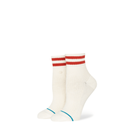 Womens Waffles N Butter Quarter Socks - Off White
