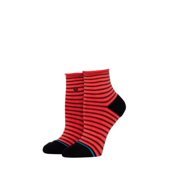 Stance Socks Womens Red Fade Quarter Socks