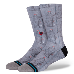 Happy Holideath Crew Sock / Grey