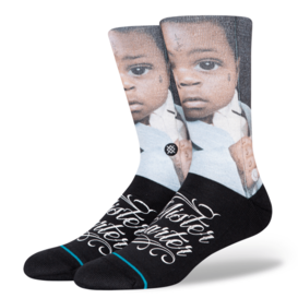 Lil Wayne Mister Carter Crew Socks / Black
