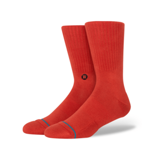 Icon Crew Socks / Dark Red