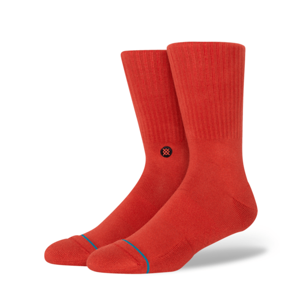 Stance Socks Icon Crew Socks / Dark Red