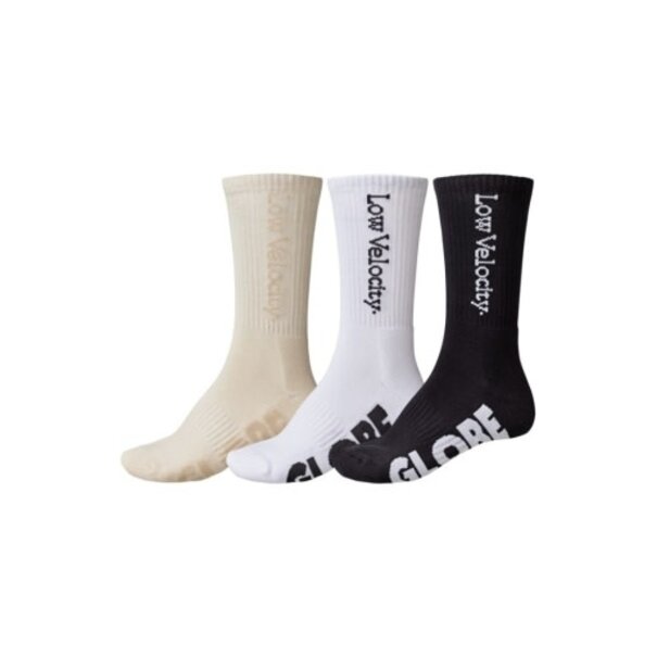 Globe Shoes and Skateboards low velocity crew sock 3 pack