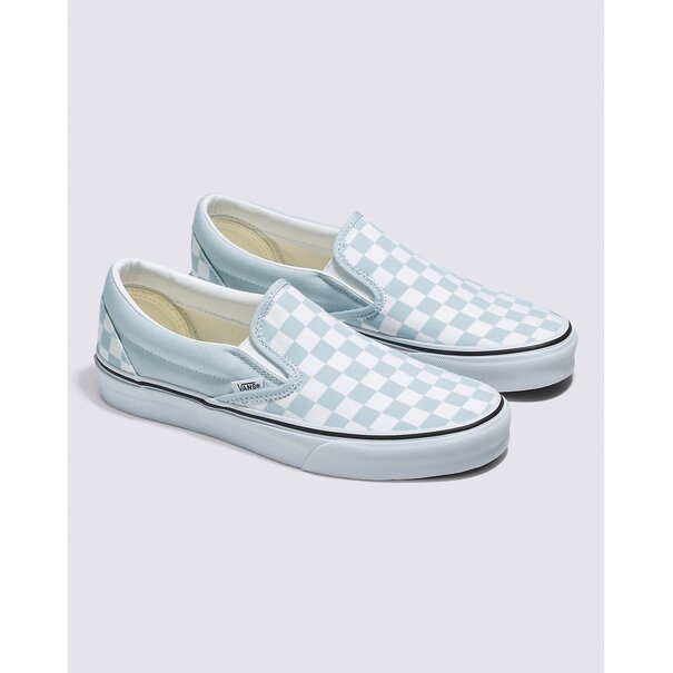 Vans Footwear Fu Classic Slip-On (Checkerboard) Baby Blue/