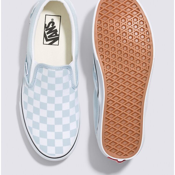 Vans Footwear Fu Classic Slip-On (Checkerboard) Baby Blue/