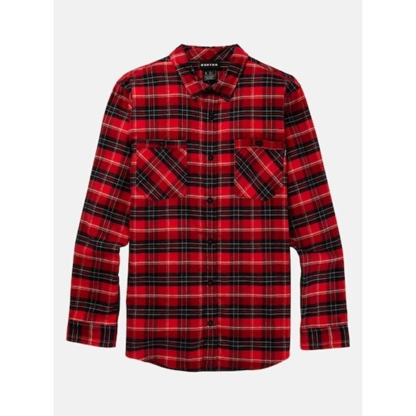Burton Snowboards Favorite Long Sleeve Flannel / Tomato Bradley Plaid