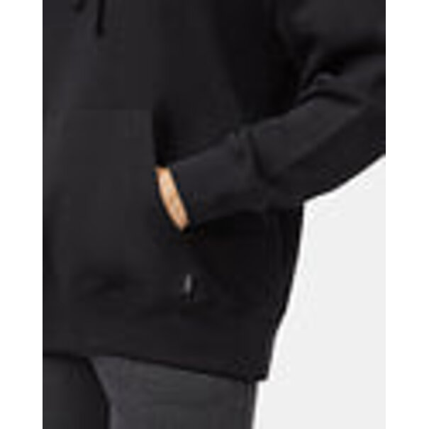 TEN TREE Tree Fleece Oversized Hoodie / Meteorite Black