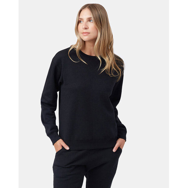 TEN TREE Tree Fleece Relaxed Crew / Meteorite Black