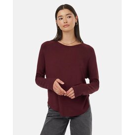 Tree Waffle Crew Long Sleeve / Mulberry