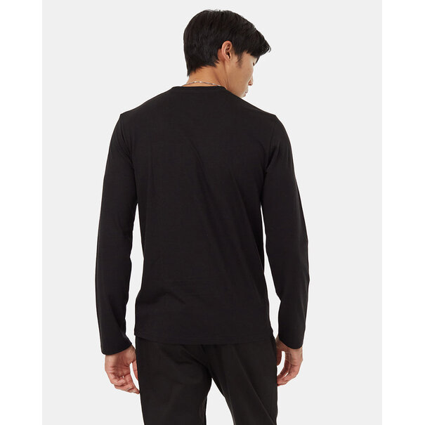 TEN TREE Tree Blend Long Sleeve Tee / Meteorite Black Heather